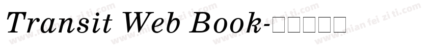 Transit Web Book字体转换